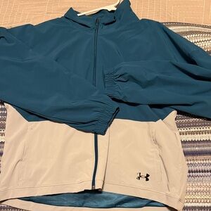 Under Armour Blue and Gray Windbreaker